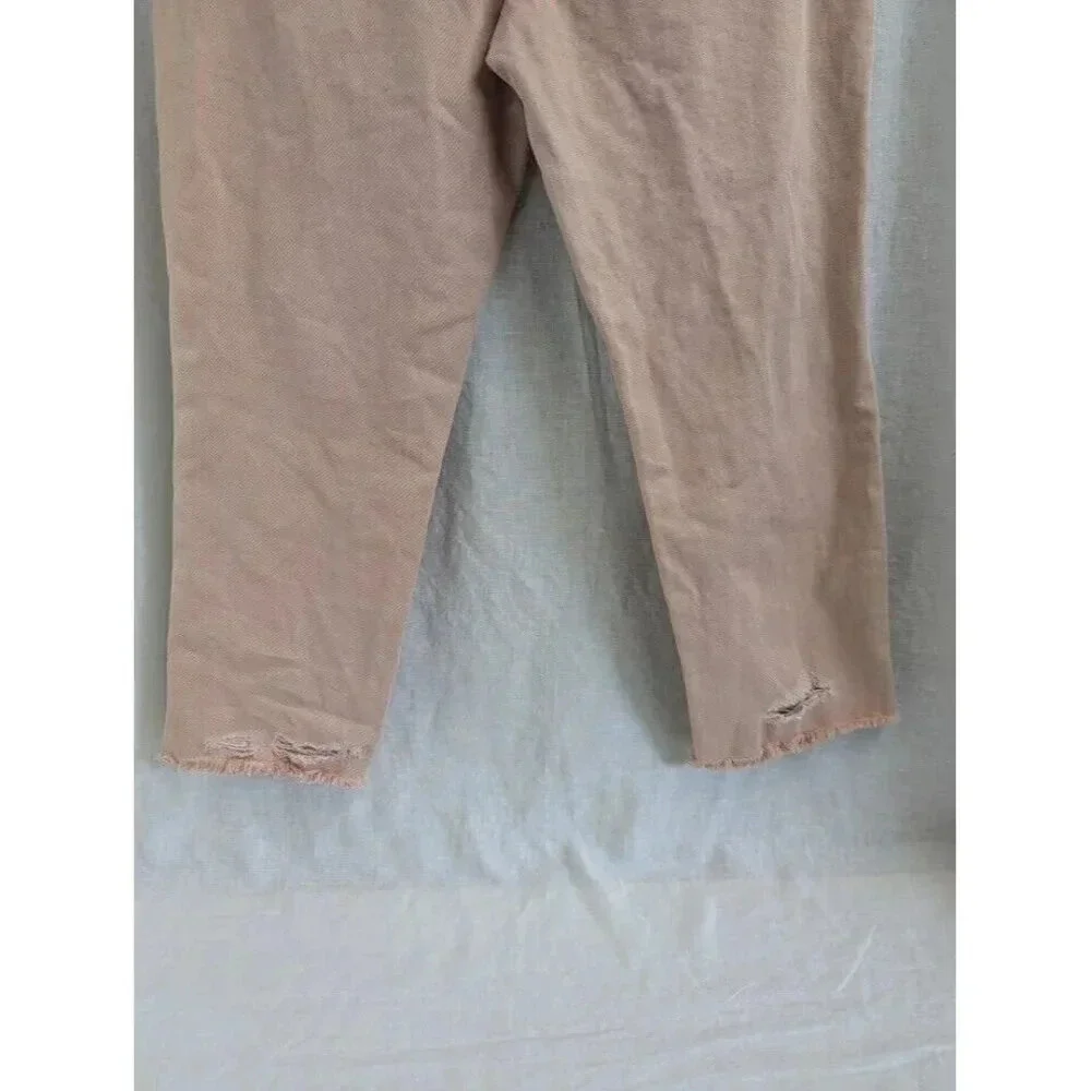 Vanilla Star Womens Jeans 90s Boyfriend Distressed Button Fly Size 11 Peachy